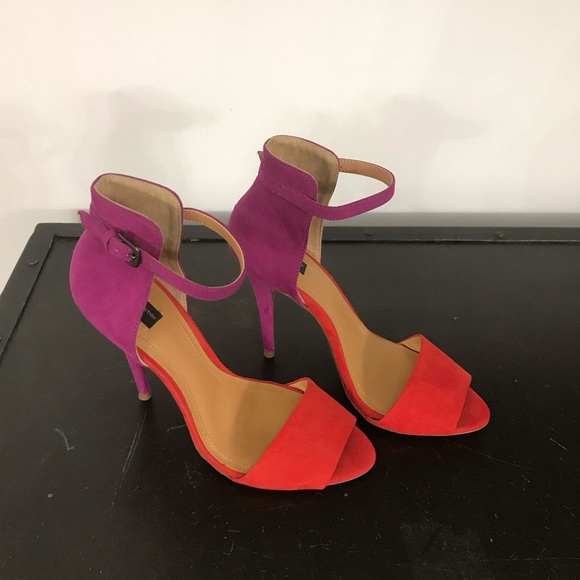Zara Color Block Heels - Picture 3 of 6